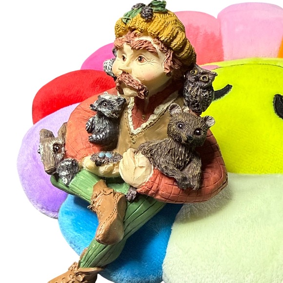 Whimsical Forest‎ Man Figurine with Animals Statue Home Decor Collectible - Picture 4 of 8
